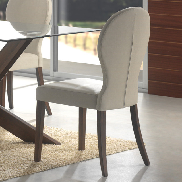 San Vicente Collection Dining Chair in Walnut, Set of 2