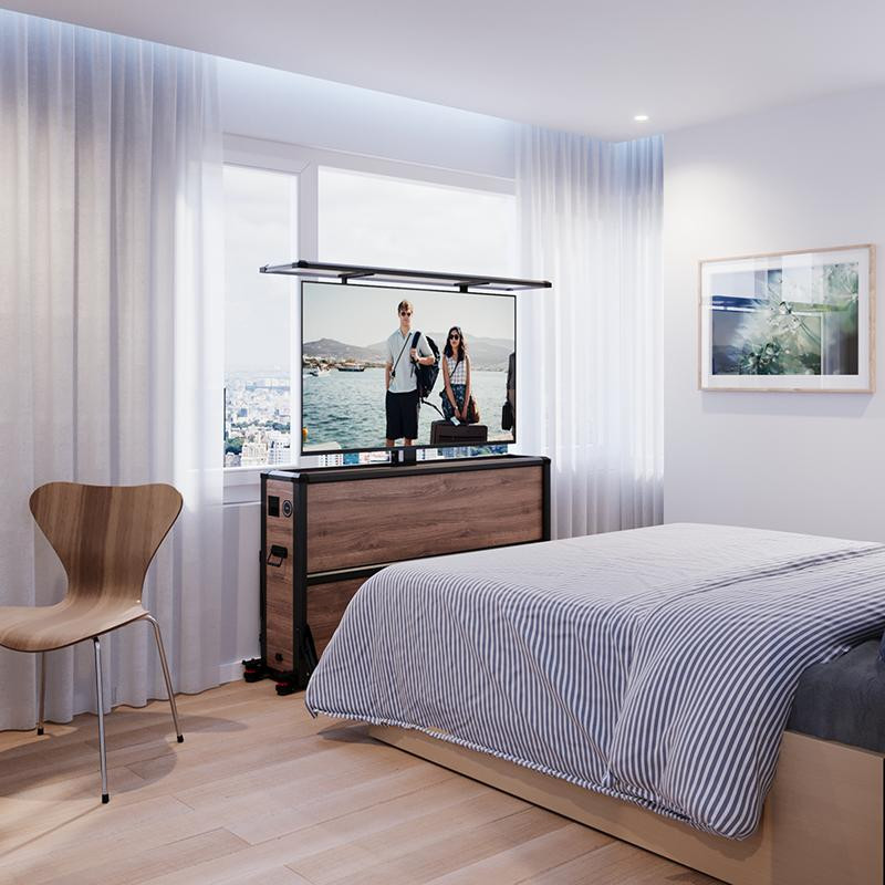 IntelliCube Aluminum & Wood TV Lift Cabinet Collection