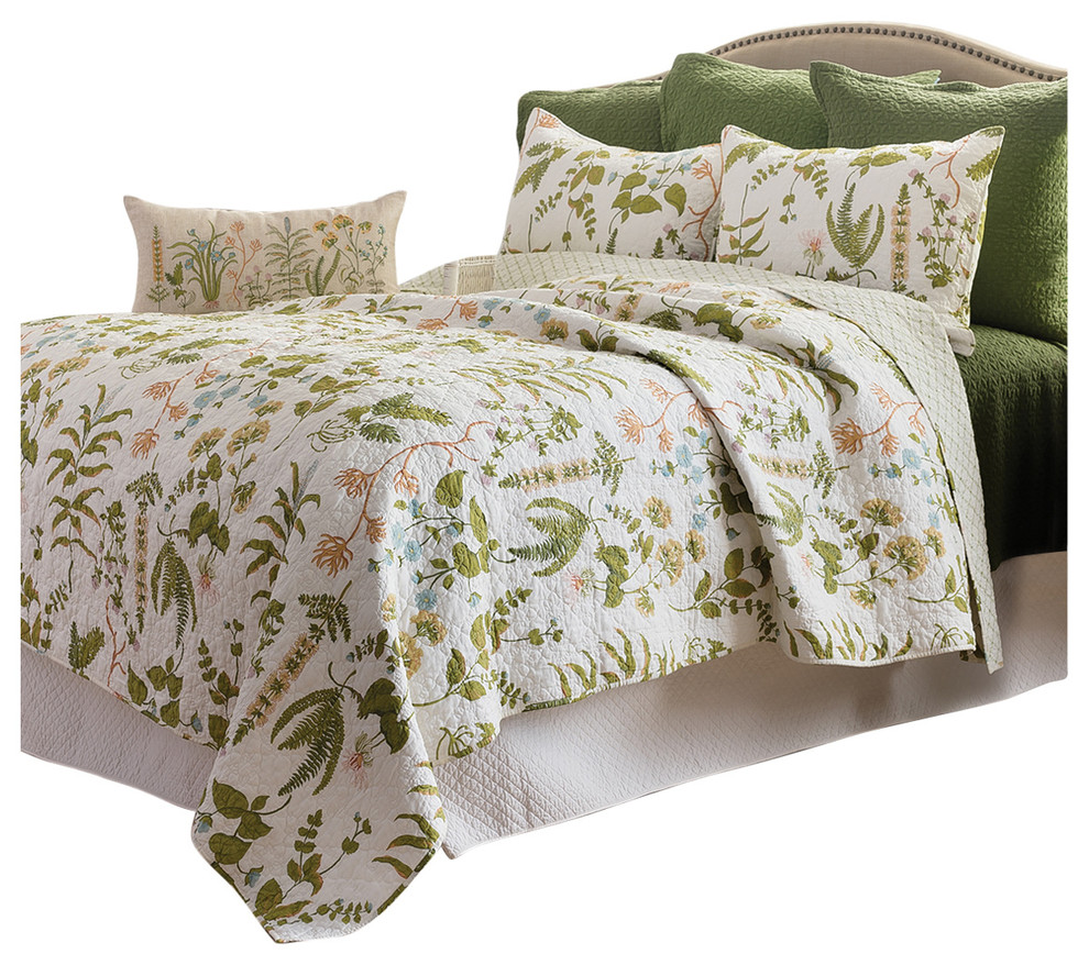 Anessa King Quilt Tropical Quilts And Quilt Sets by C & F Home