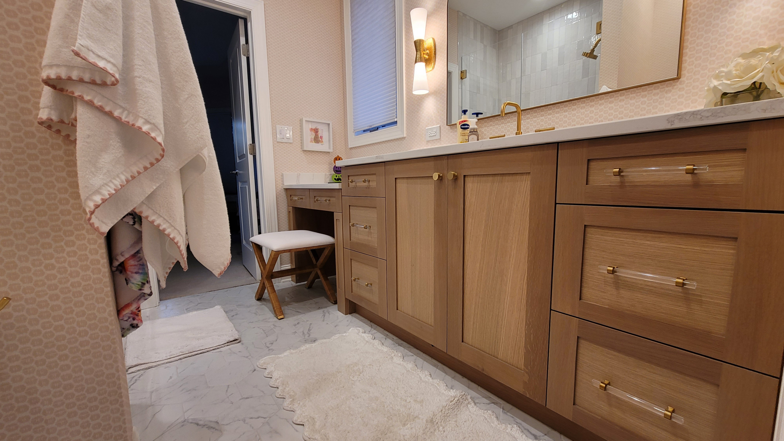 custom vanities white oak