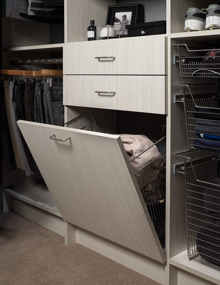 Photo of a contemporary storage and wardrobe in Phoenix.