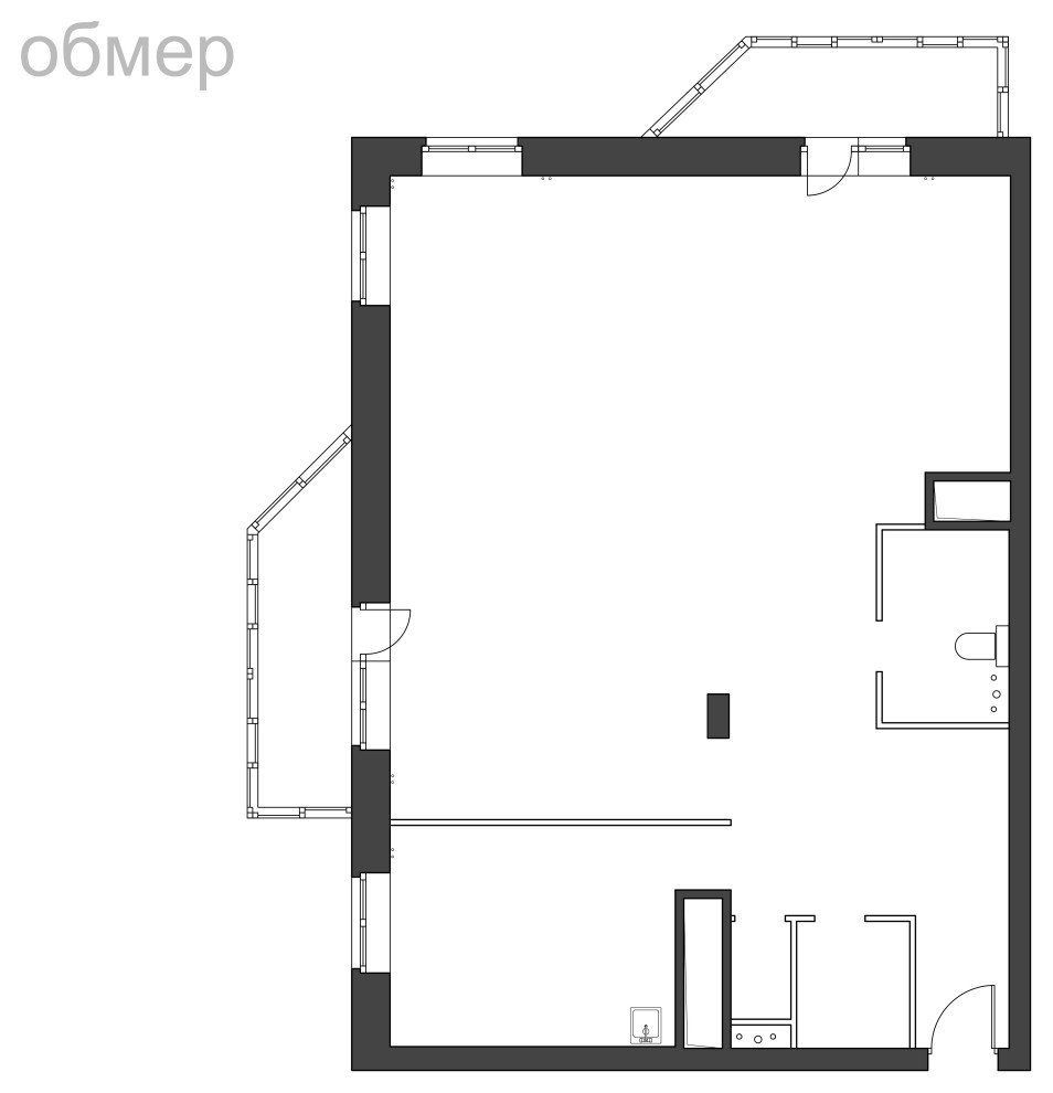 КВАРТИРА 111м² (площадь без балконов 99.7 м²) на Малой Черкизовской