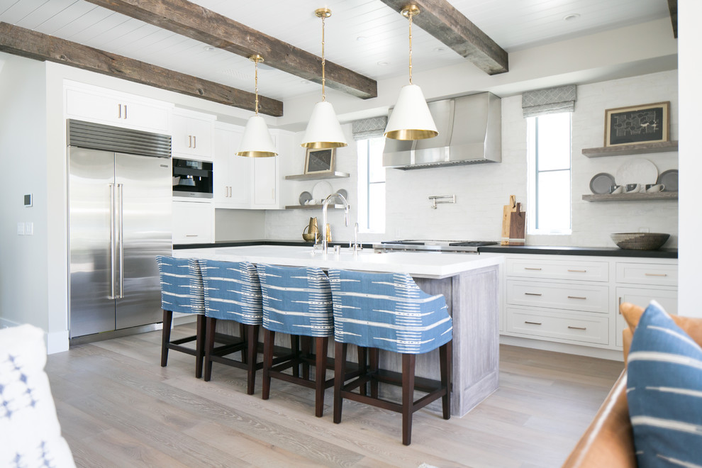 Inspiration for a transitional kitchen remodel in Orange County
