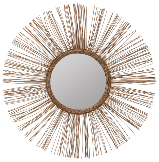 Fairholt Rattan Round Mirror Tropical Wall Mirrors By Cooper Fairholt Rattan Round Mirror Tropical Wall Mirrors By Cooper Classics