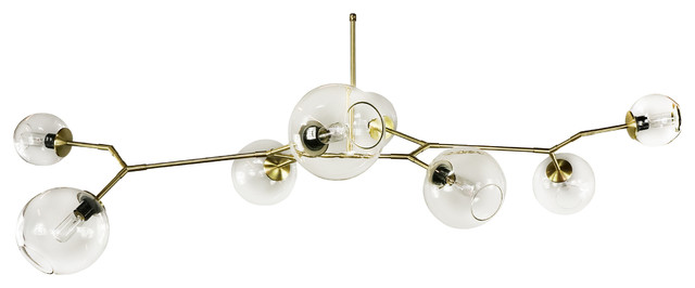 globe branching chandelier