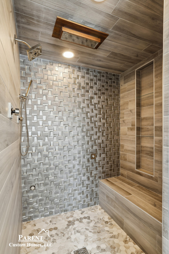 Design ideas for a modern bathroom in Minneapolis.