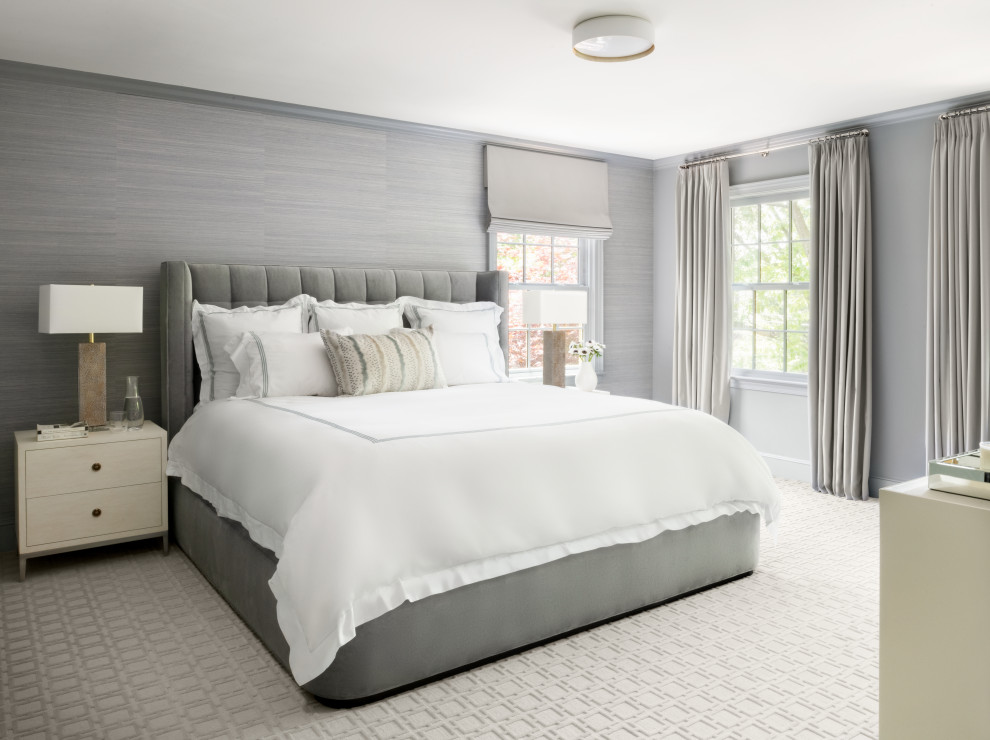 This is an example of a transitional bedroom in DC Metro.
