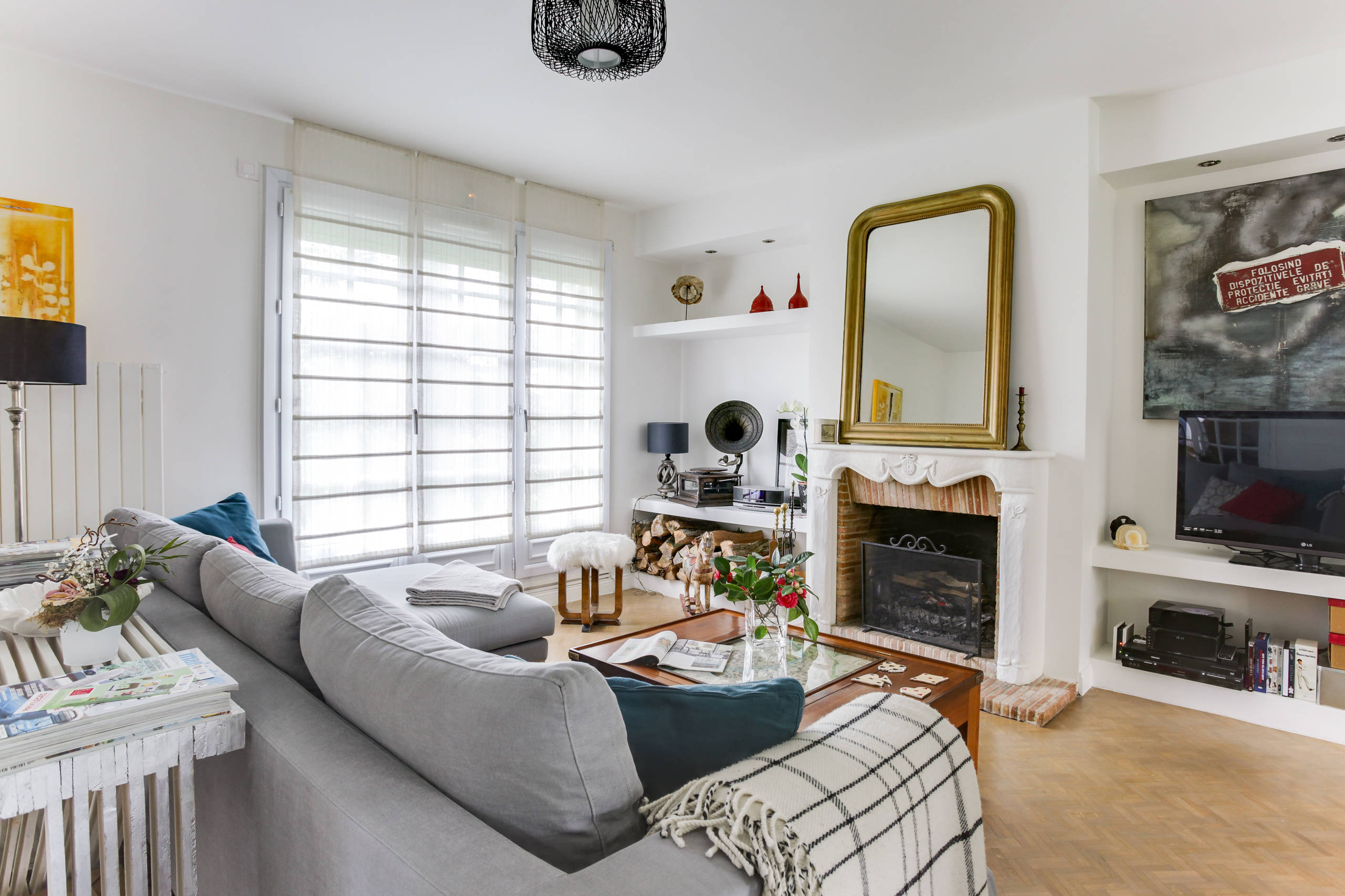 Rénovation d'une salle à manger en béton ciré gris