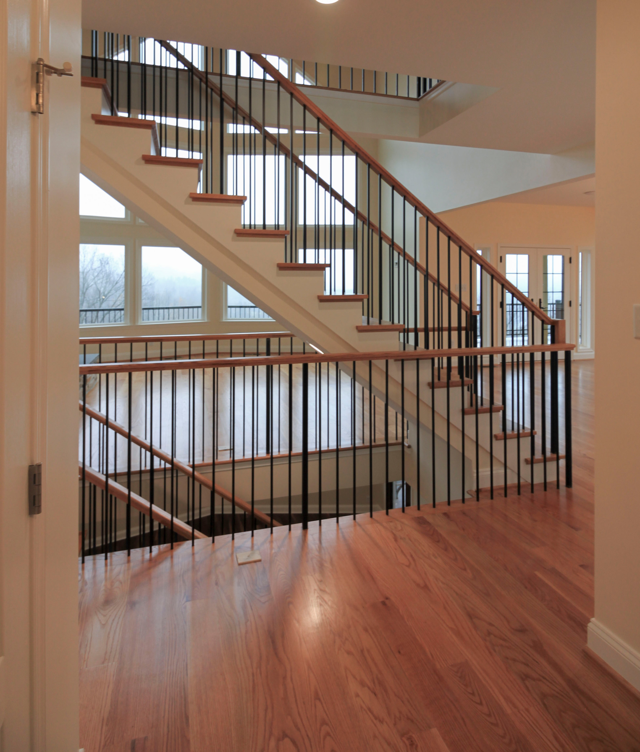 97_Airy Straight-Floating Staircase in Transitional-Mountain Home, Luray, VA 228