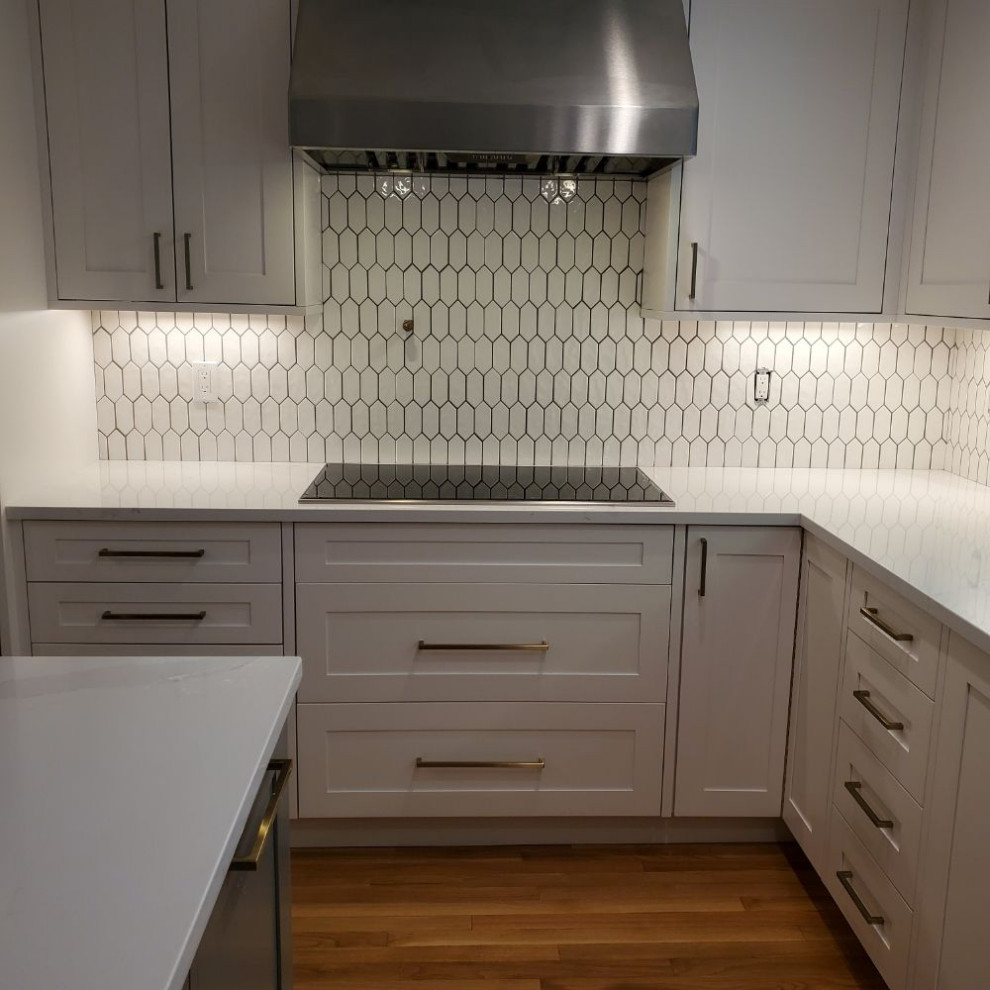 Inspiration for a transitional kitchen remodel in Boston