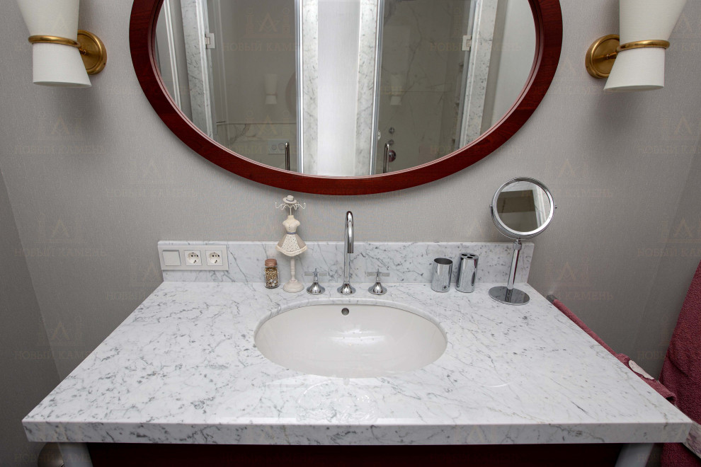 Мрамор в ванной комнате