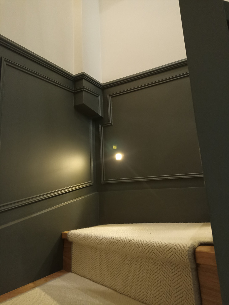 Hallway panelling, dado rail and full decoration - Notting Hill