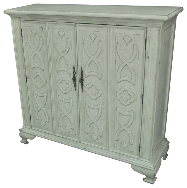 Chadwick 2Door AntiqueStyle White Accent Chests And Houzz