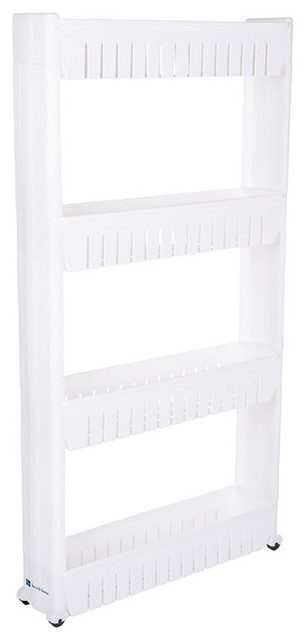 Mobile Shelving Unit Organizer Slim Slide Out Pantry Storage Rack