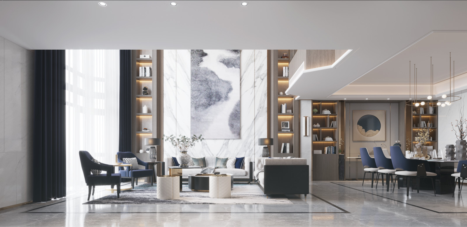 Дизайн интерьеров загородного дома в Ренессанс Парке