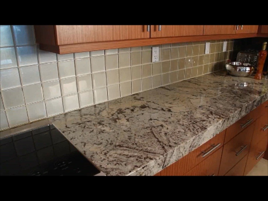 Bookmatched Granite countertop seams - Traditional - Kitchen - Edmonton ...