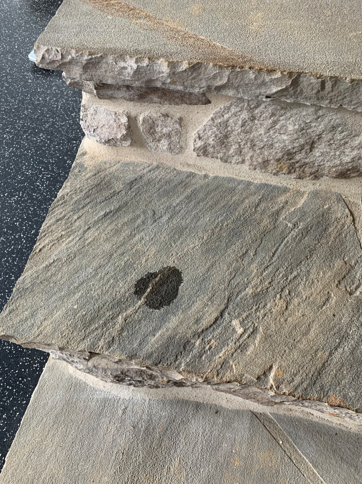 How to remove stain from flagstone