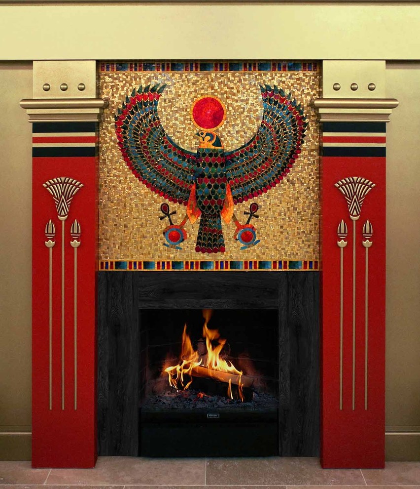 Мозаичное панно Сокол Ра