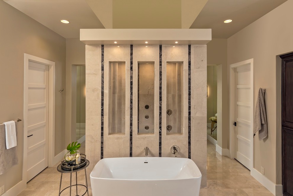 Inspiration for a transitional bathroom remodel in Austin