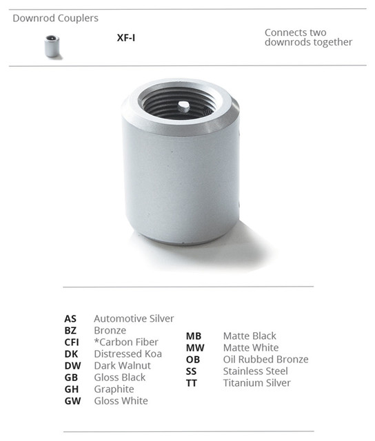 Modern Forms Fan Downrod Coupler in Oil Rubbed Bronze Ceiling Fan