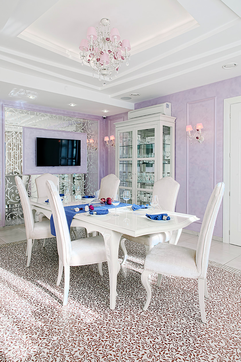 Интерьер коттеджа в стиле Фьюжн в Подмосковье