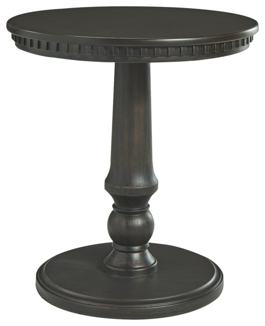solid wood round end tables