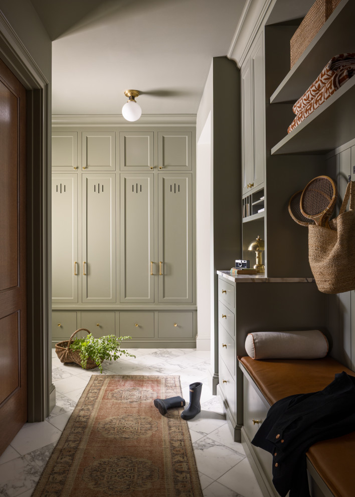 Inspiration for a transitional entryway remodel in Kansas City