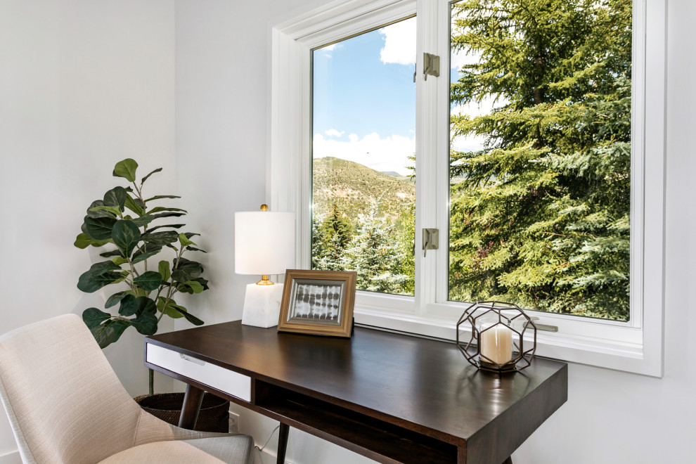 Inspiration for a rustic home design remodel in Denver