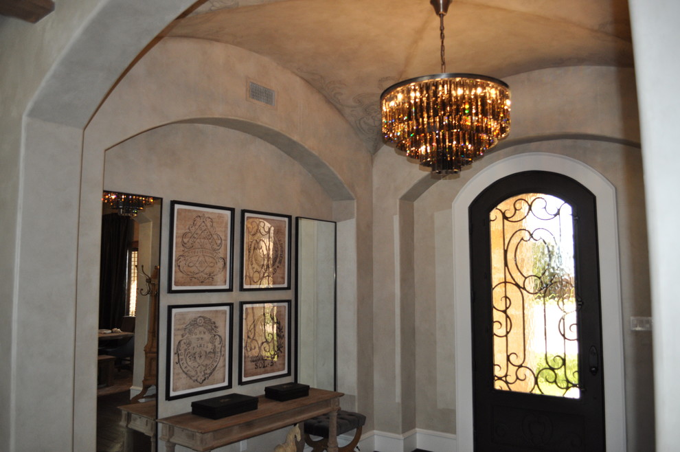 Entryway - transitional entryway idea in Austin