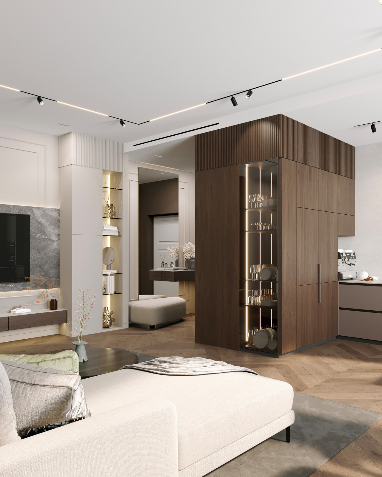 ЖК Михайловский Гостиная