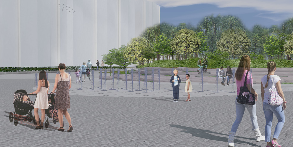 Концептуальное предложение благоустройства территории сквера Л.Ровнина