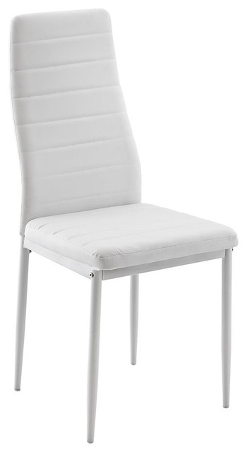 Carolina White Base Dining Chair, White