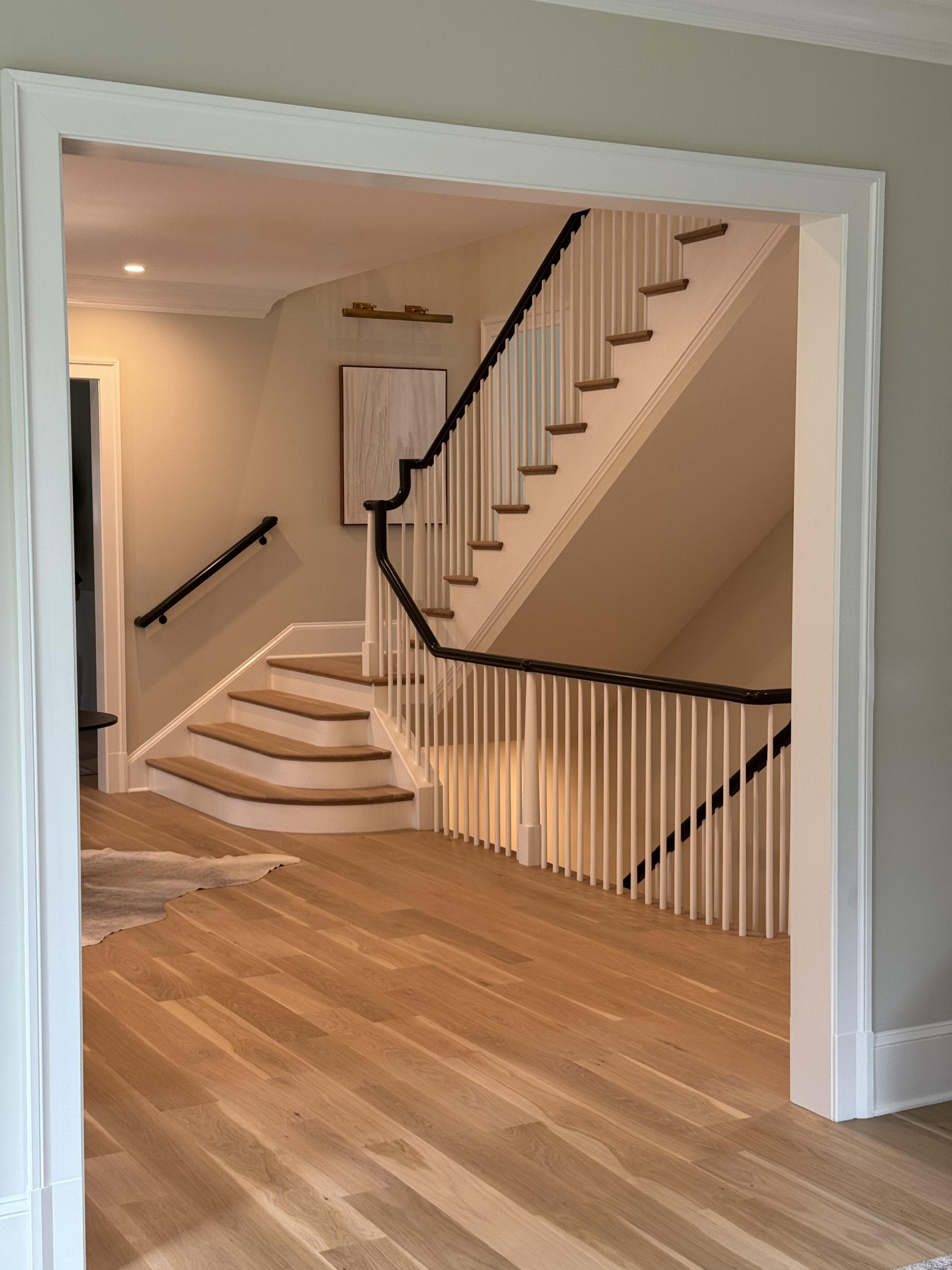 138_Elegant Double Bullnose Entry Stair, Bethesda, MD 20814