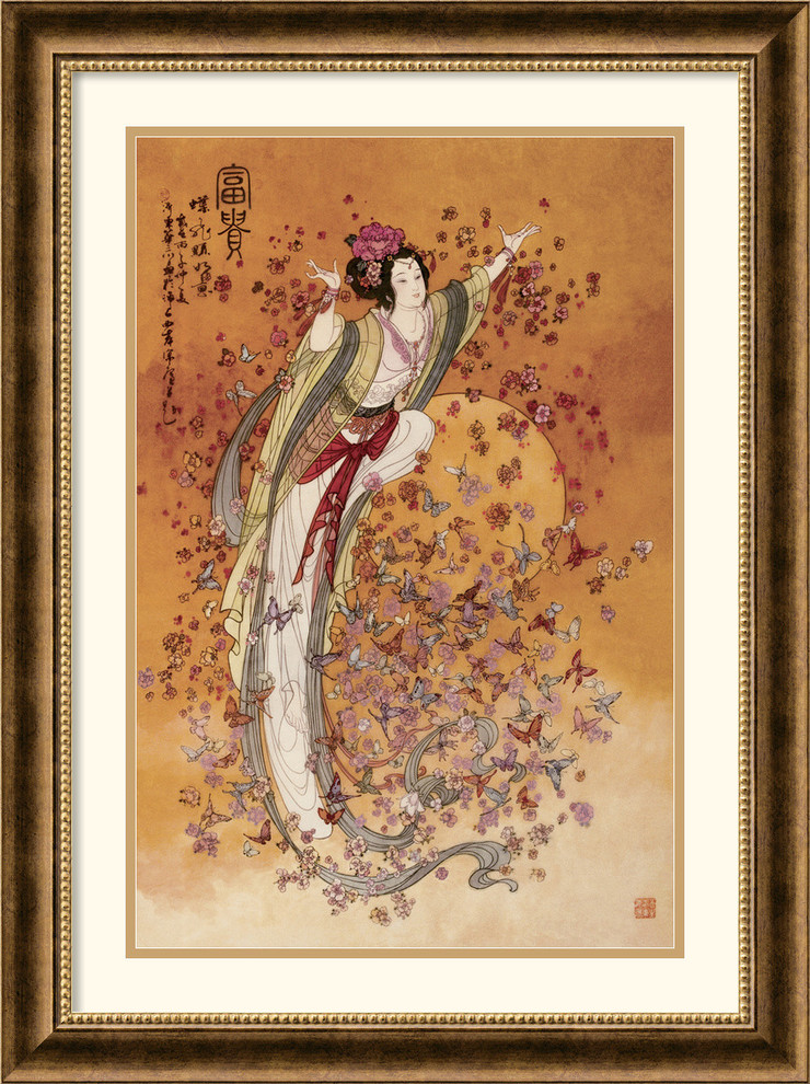 Goddess of Wealth Framed Print by Chinese