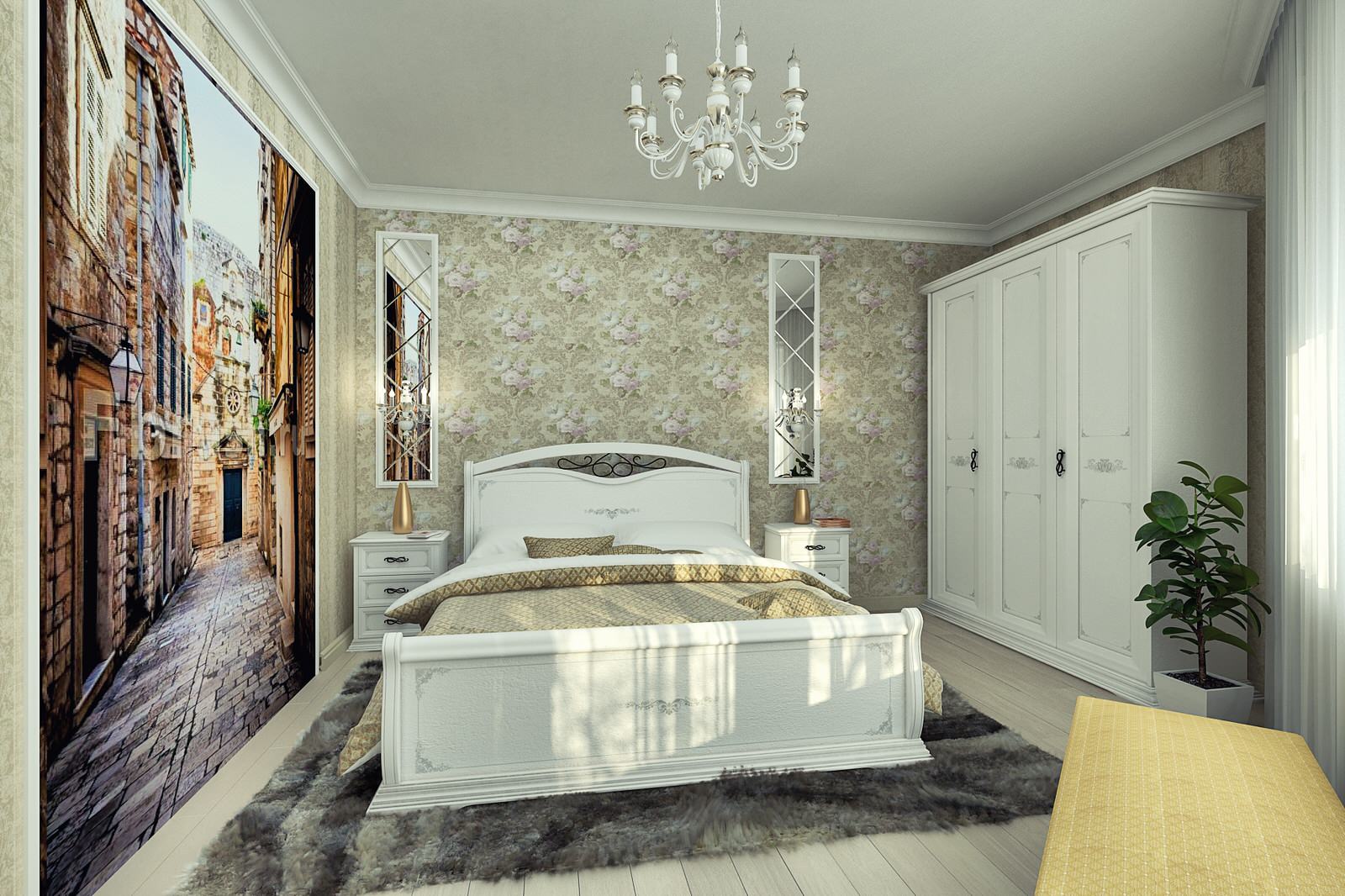 Дизайн интерьеров 3х комнатной квартиры.Классика.