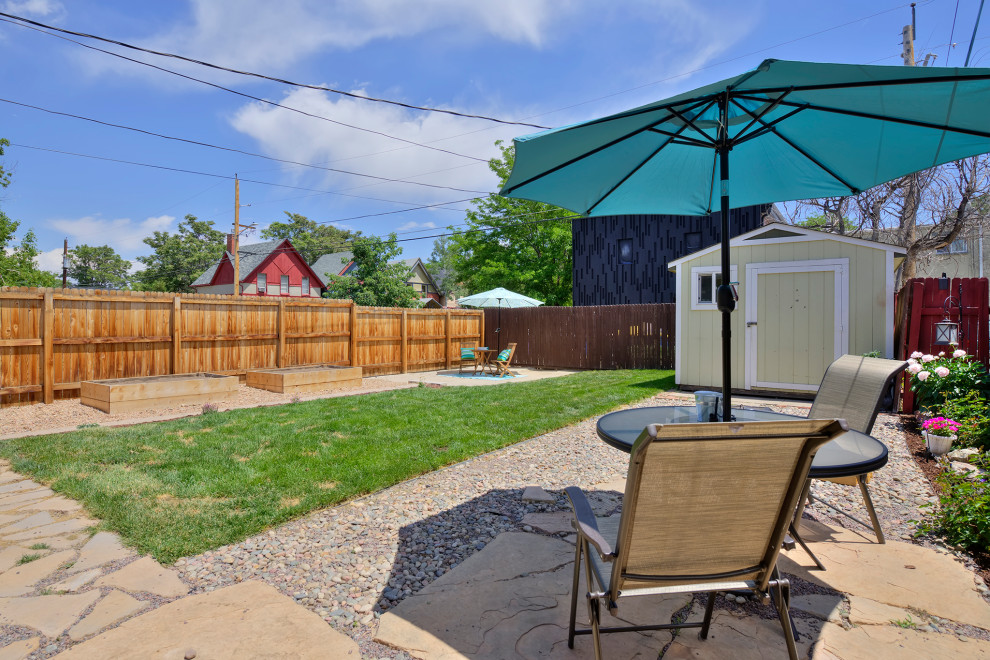 Patio - backyard patio idea in Denver