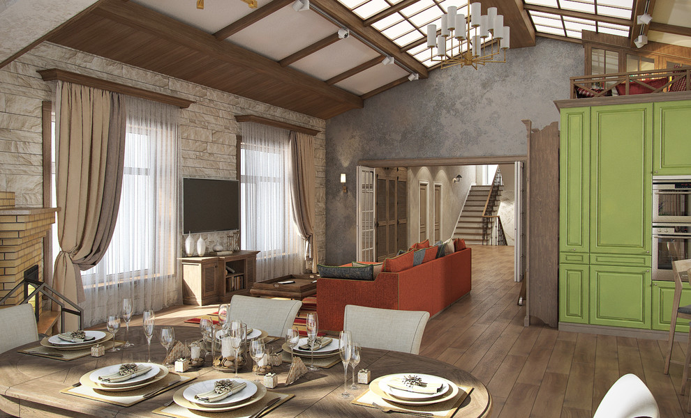 Дизайн-проект частного дома в КП Усадьба Север, пригород Екатеринбурга