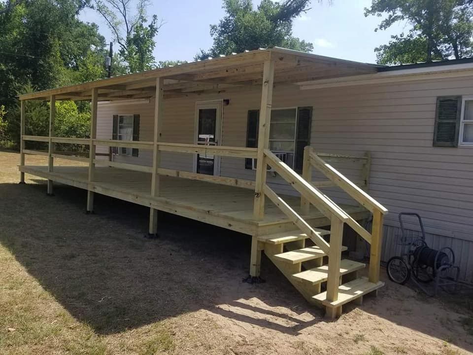 10 x 32 deck with metal roof
