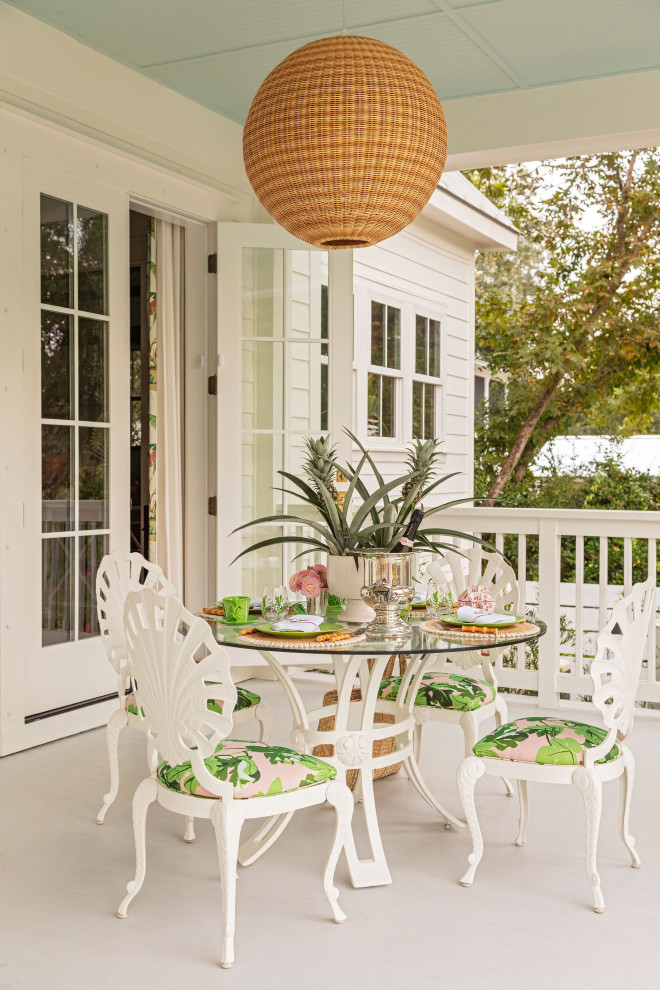 Shellrose - Tropical - Porch - Charleston - by Grace Frederick Design ...
