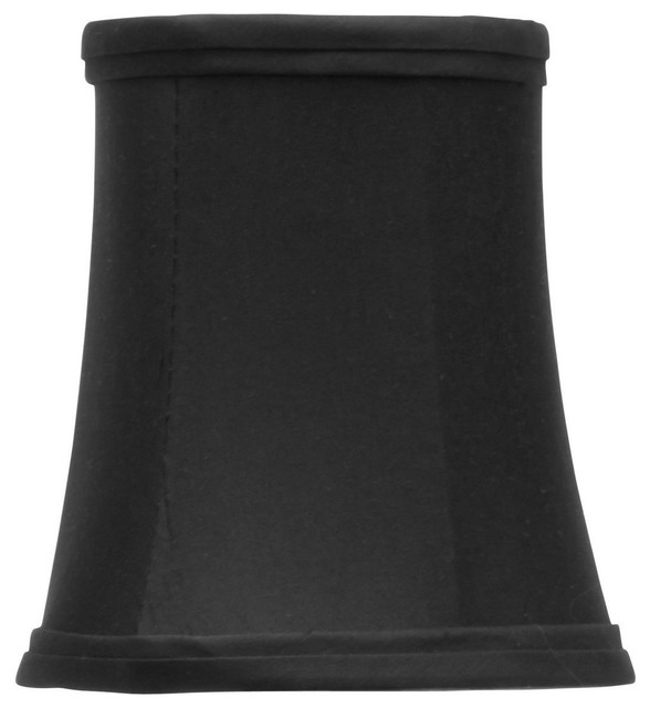 European 4" Chandelier Lamp Shade Mini Shade, Black Traditional
