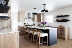 Kitchen of the Week: Light Wood Cabinets and a Touch of Drama