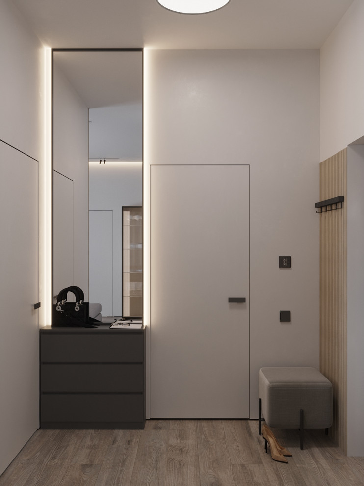 Трёхкомнатная квартира в монохромных тонах