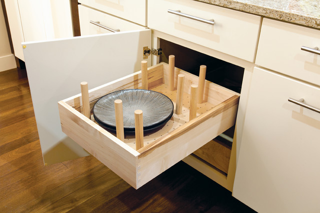 Deep Drawer Pegged Dish Organizer