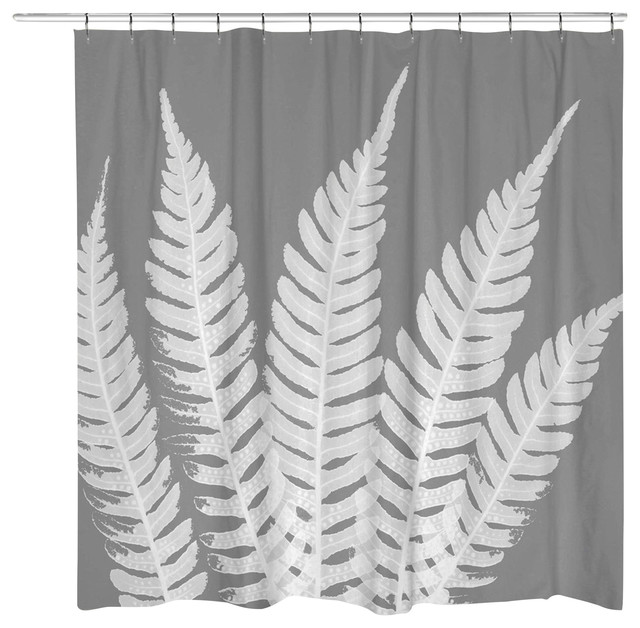 Grey Beauty Shower Curtain