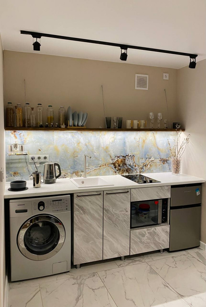 Дизайн-проект квартиры 28 кв.м. Совместный проект с В. Кархалёвой