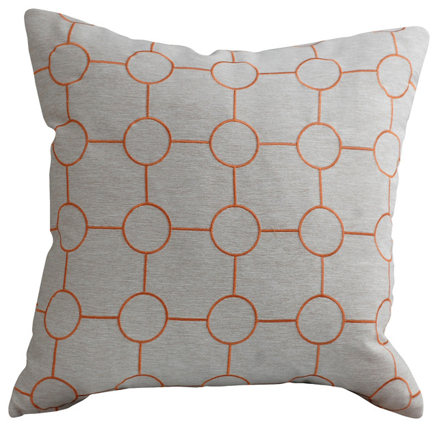 Silver Sunset Pillow Transitional Decorative Pillows by Trovati