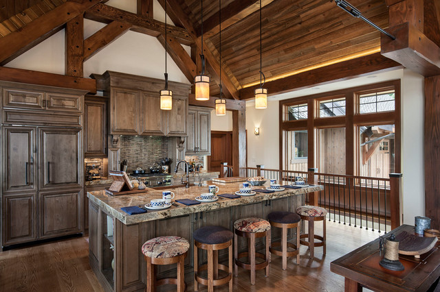 Washington Mountain Retreat Timber Frame Home Cle Elem