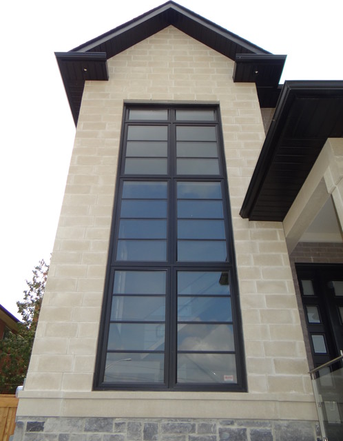 Black Windows New Custom House - Transitional - Exterior - Toronto - by ...