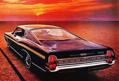1968 Ford Galaxie 500 Xl Fastback Promotional Advertising Poster Midcentury Prints And Posters By Poster Rama Houzz