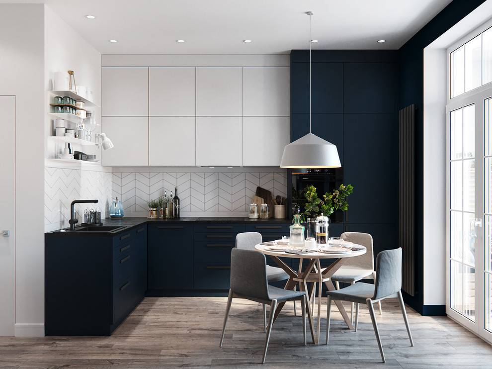 Белая квартира на набережной в ЖК Ривер парк